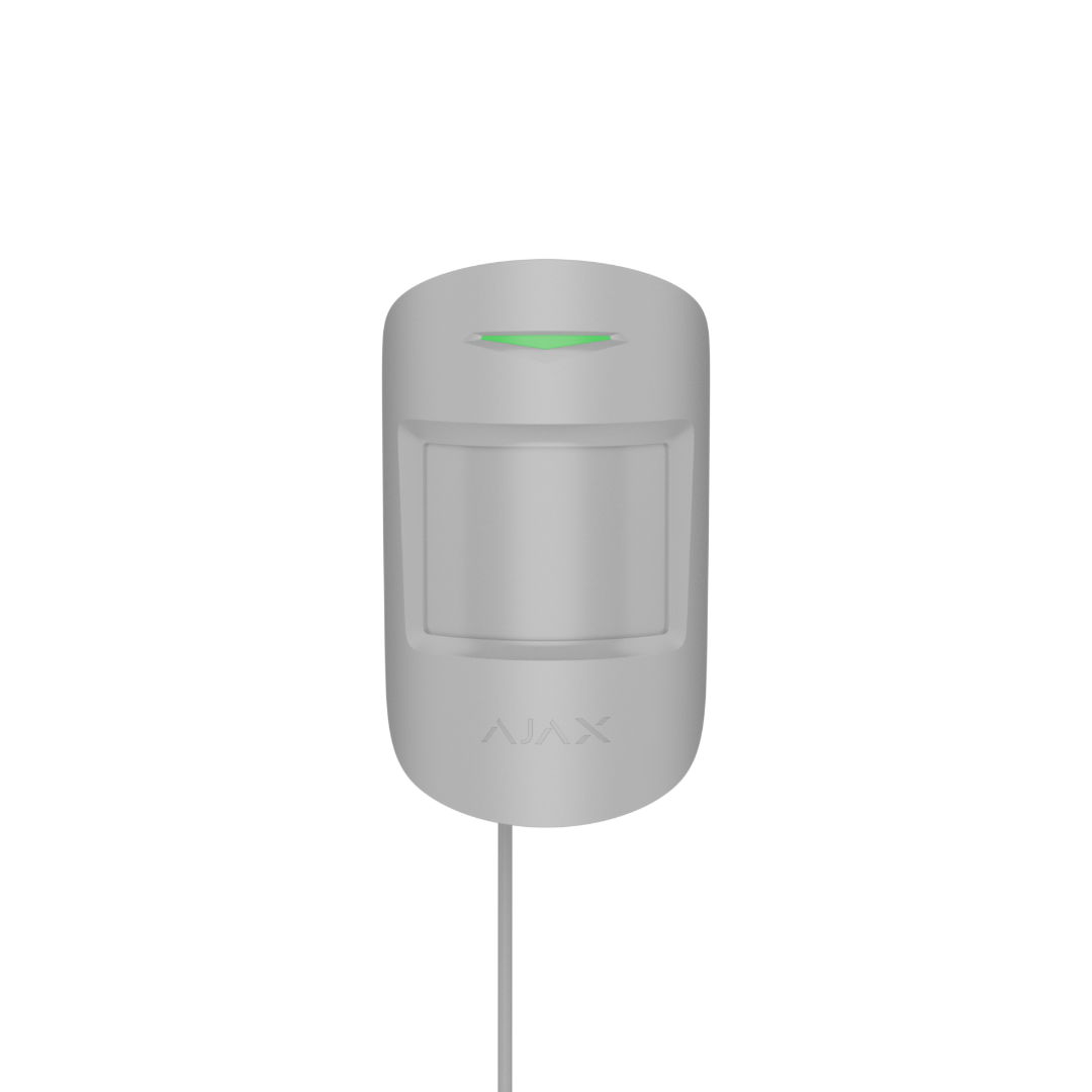 Ajax Fibra MotionProtect Plus (White) - Wired PIR Pet Immune PIR & Microwave Detector