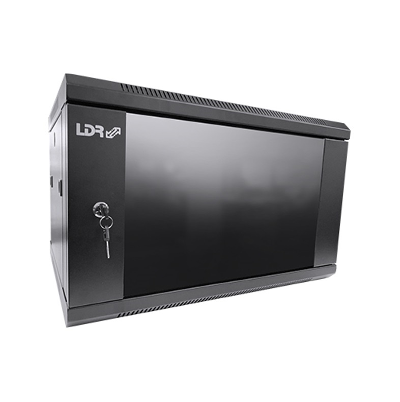 6RU Wall Mount Data Rack Cabinet 600x380x450mm Glass Door (NO Shelf)